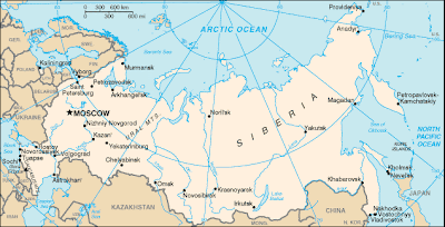 Russian territory map