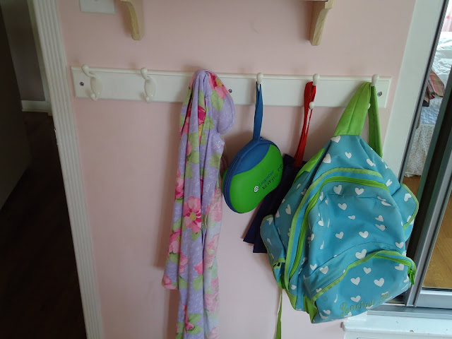 Kids Room Backpack Hooks | organizingmadefun.com