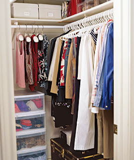 Organized Bedroom Closet | organizingmadefun.com
