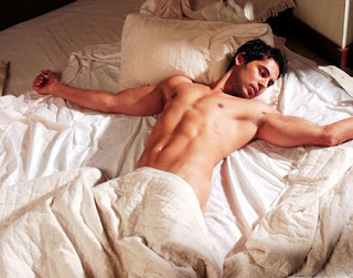 Dino Morea Topless on Bed