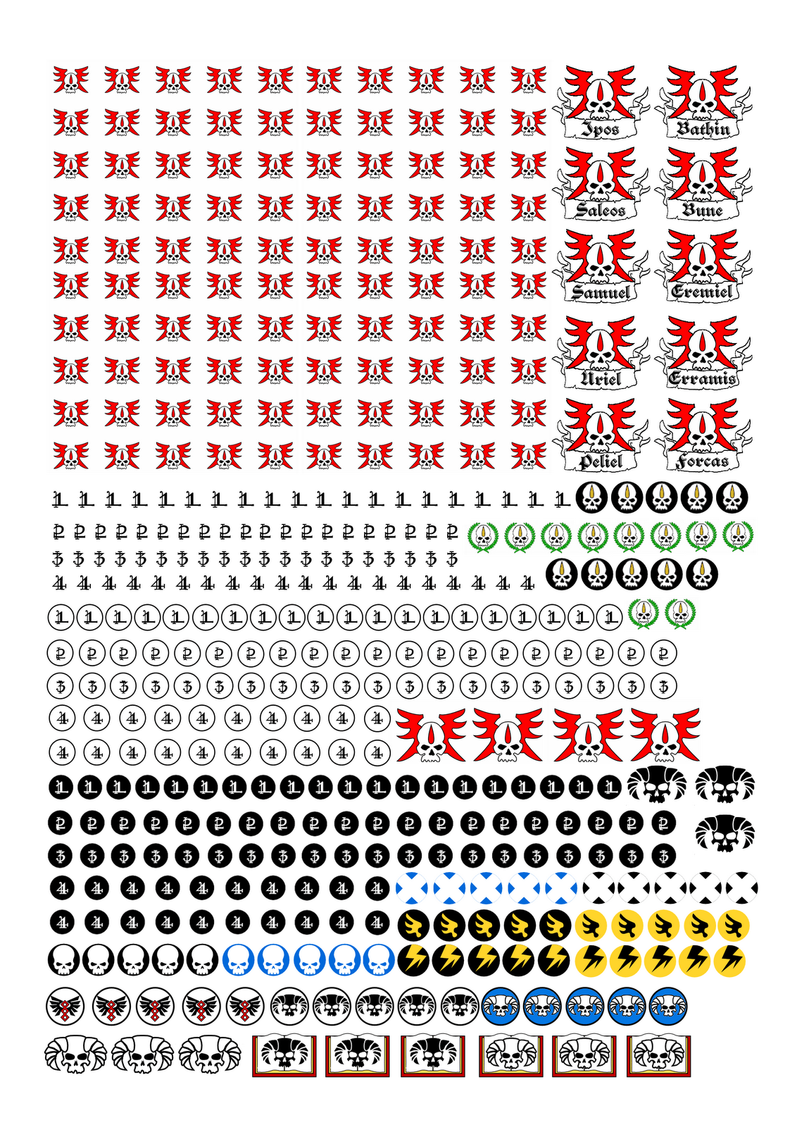 Boltguns, Bashers and Brushes Angels Sanguine Decals