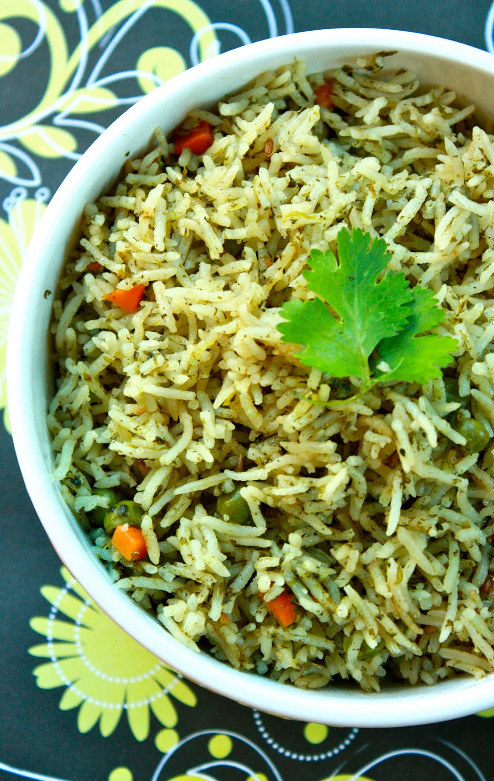 Sreelus Tasty Travels Go Green Corriander & Pudina Rice