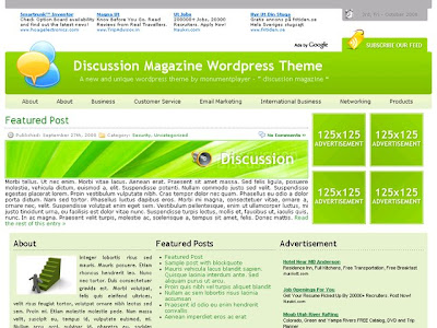 Magazine theme for blog