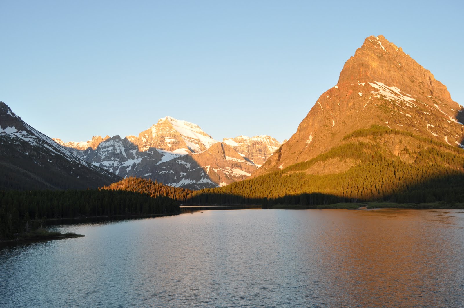 Two Lanes, Top Down, Green Dots Day 7 Many Glacier, MT to Williston, ND