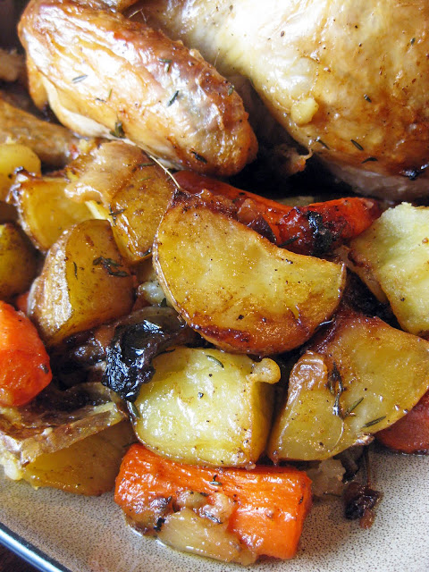 Classic Roast Chicken and Vegetables | A Hint of Honey
