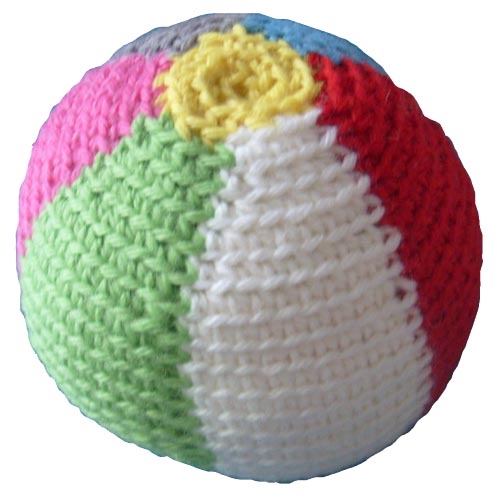 Fretta: &quot;Granny square&quot; crochet ball.