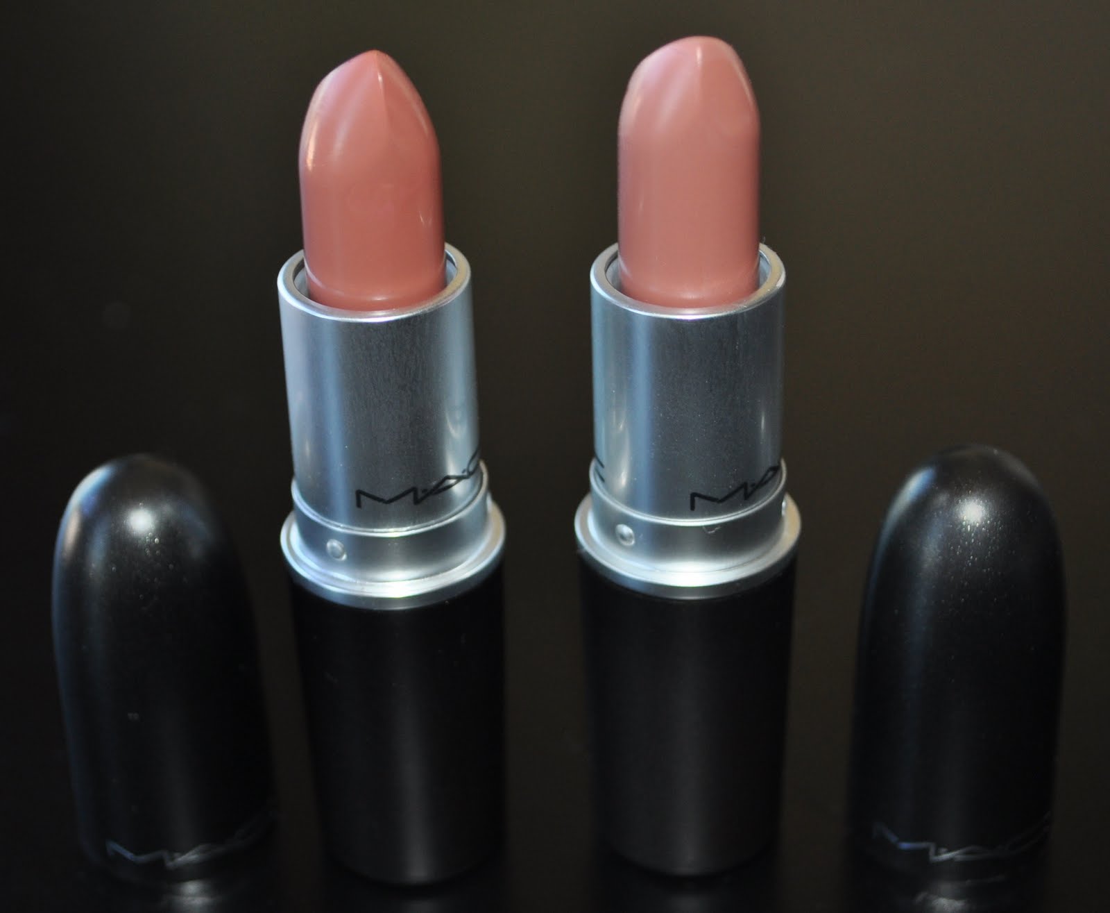 Pretty Addicted Review MAC Blankety and Half n' Half Lipsticks