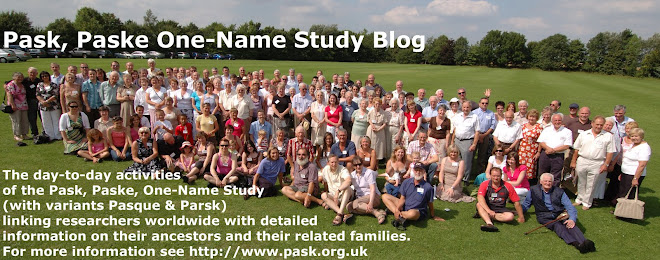 Pask, Paske One-Name Study Blog