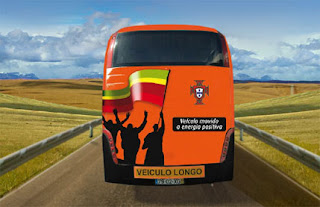 Autocarro da selecção com bandeira 'gay', patrocinado pela Galp