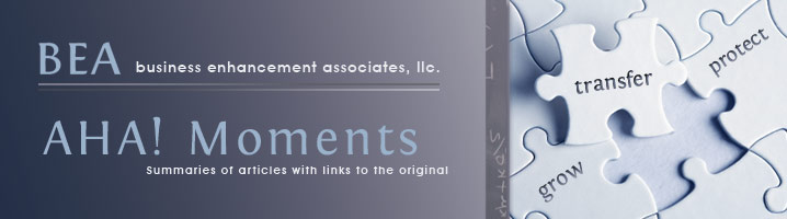 Business Enhancement Associates Aha! Moments