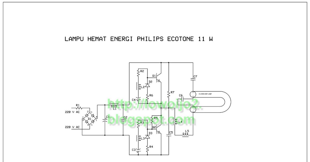 Blog Indonesia Skema Lampu Hemat Energi Philips 11 Watts