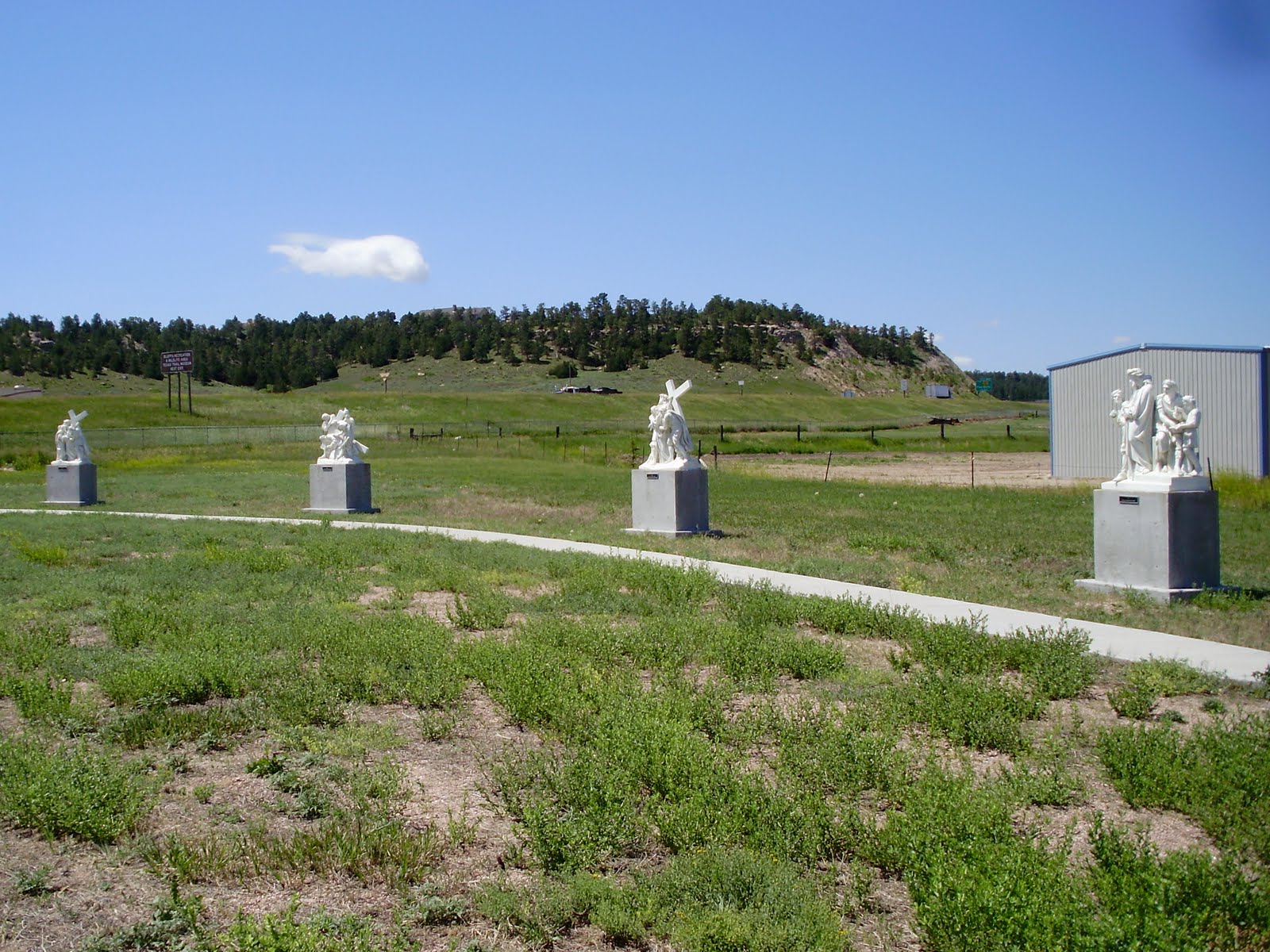 Life at 55 mph Our Lady of Peace Shrine, visible from the interstate