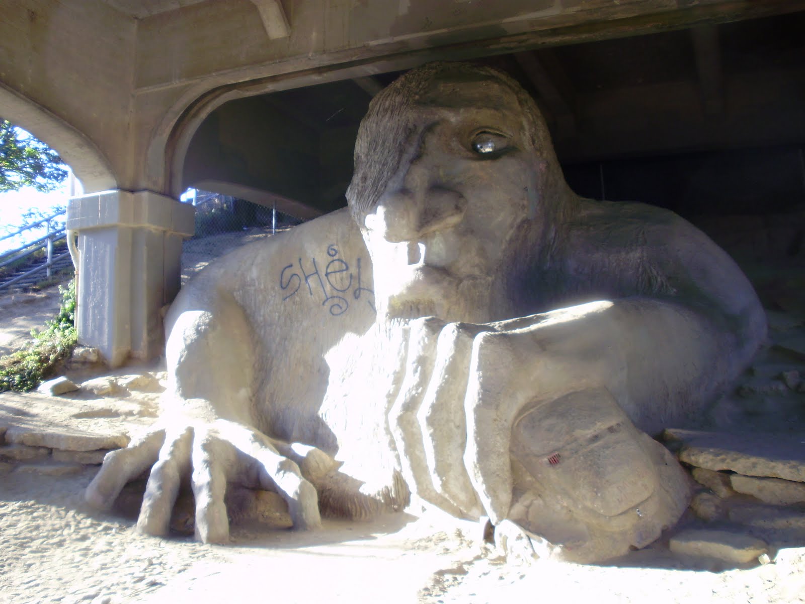 Life at 55 mph The troll under the bridge in Seattle, Washington the