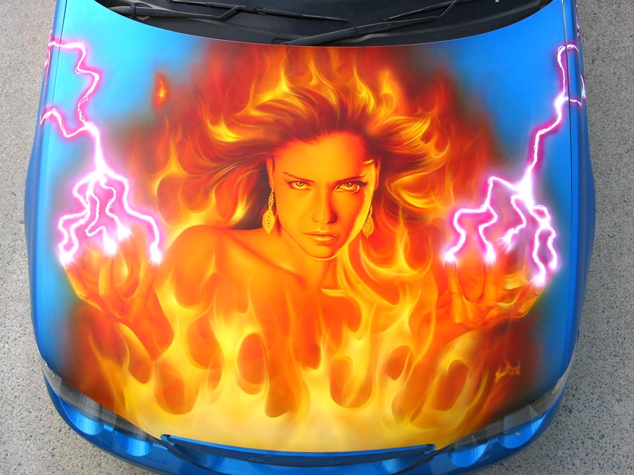 Model Car Airbrushing Versus Hand Painting Body Painting