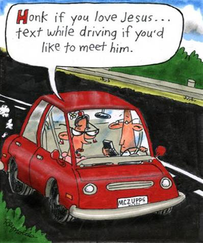 never text while driving.