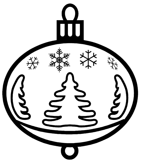 xmas ornament coloring pages - photo #5