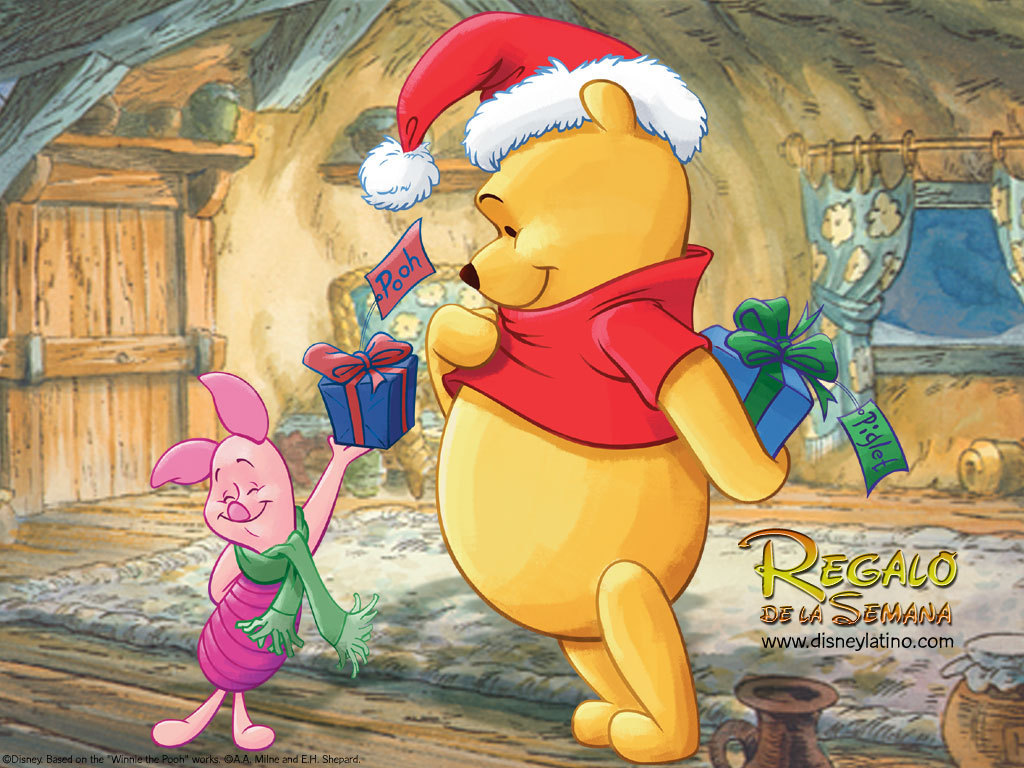 Free christmas desktop wallpaper: Winnie the Pooh 