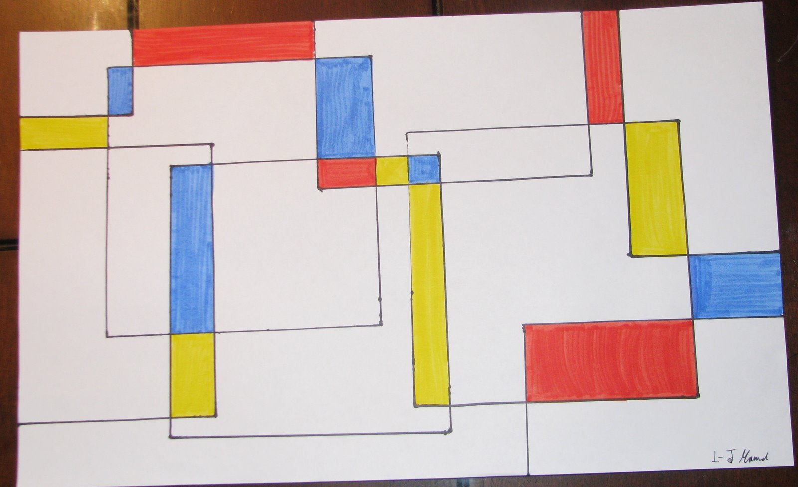 À la suite de Marguerite Bourgeoys Art à la manière de Mondrian