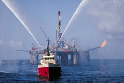 Incendio en plataforma