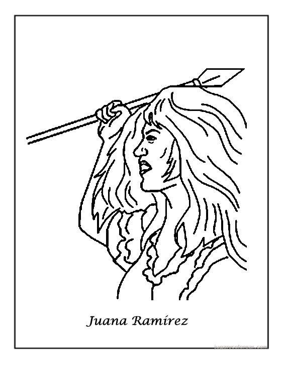 Juana Ramirez Para Colorear / Biografia De Juana La Avanzadora Conflictos Del Segundo Milenio Guerra De La Era Industrial