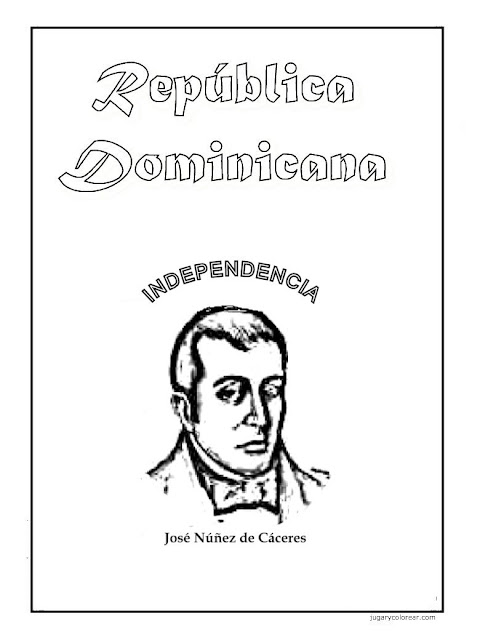 Colorear José Nuñez de Cáceres Domincana