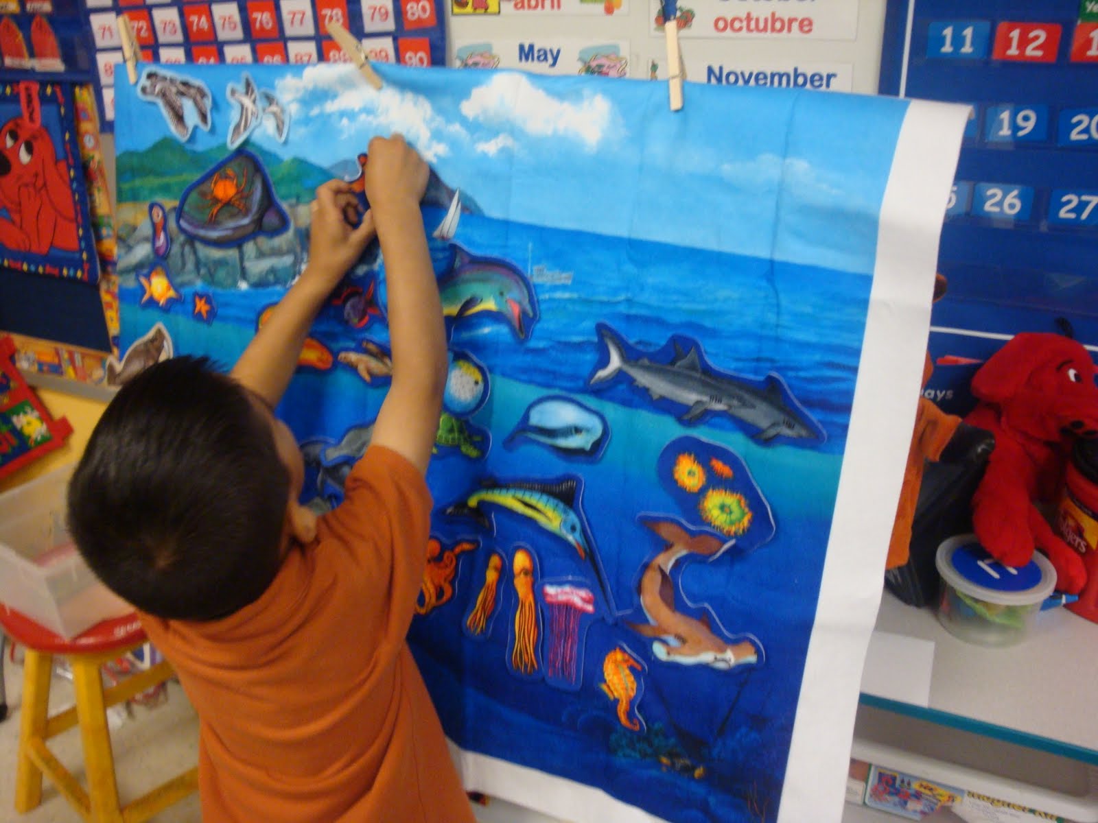 PreKPreschool Ideas from Noey ocean flannel board