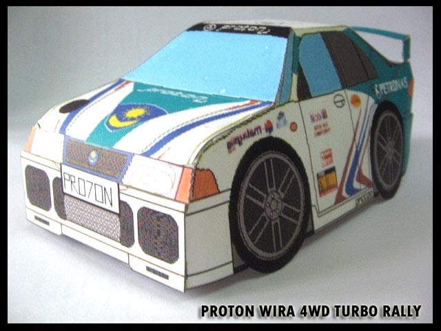 Car Models Collection...: Papercraft: Proton Wira 4WD Rally