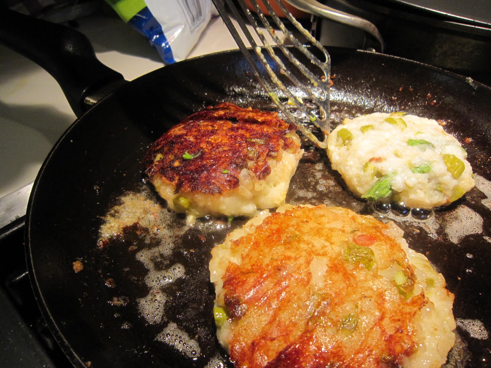 Annelle's Table Asparagus Benedict Risotto Cakes