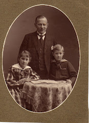Carl V. Lange med Grethe og Kjeld 28.januar 1918