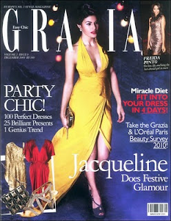 Jacqueline Fernandez on the Cover of Grazia Magazine