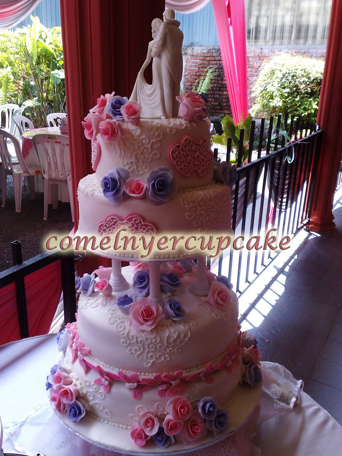 comelnyercupcake Nina's Wedding Cake/ Kek Perkahwinan