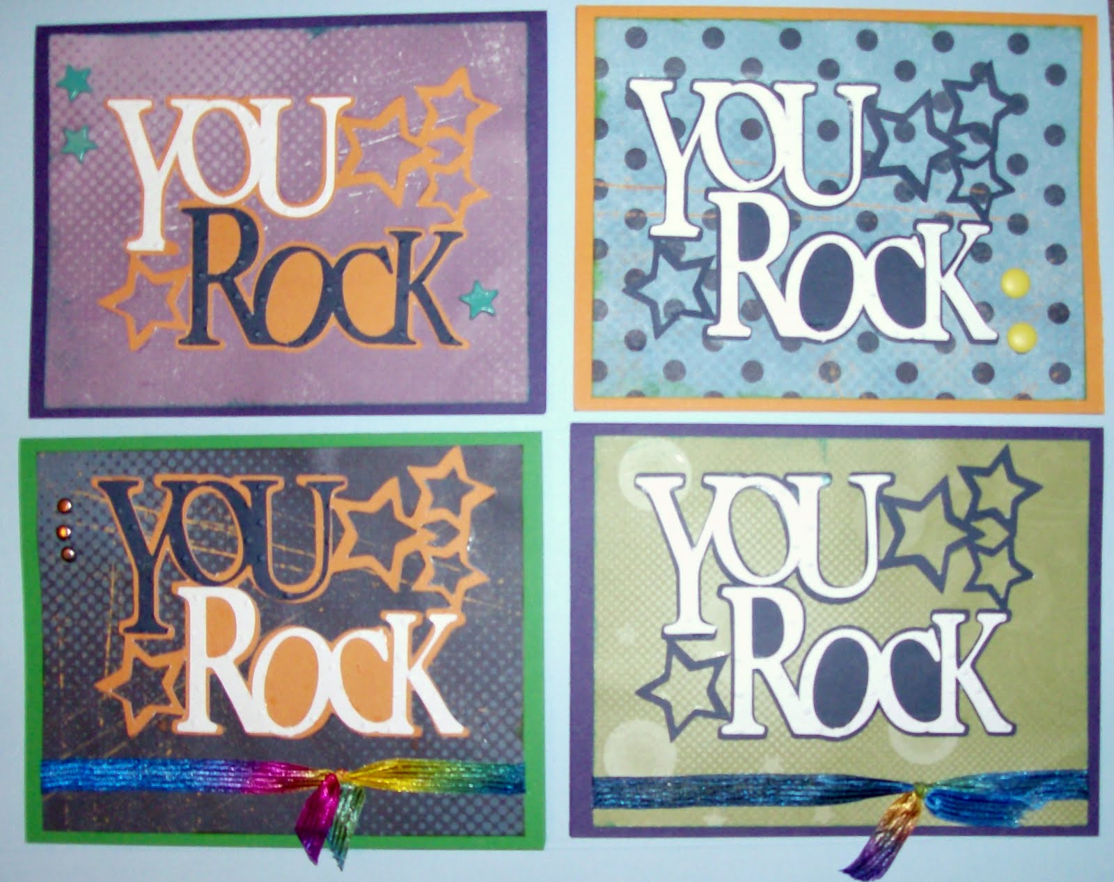 The Scrapoholic More You Rock Cards