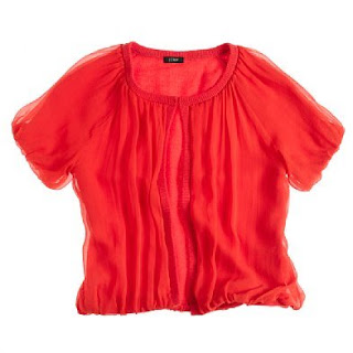 I Love shopping in Utah! I got this red blouse for work.