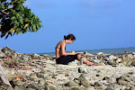 Writing at Black Coral Island