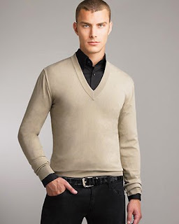 sweater and collared shirt guy