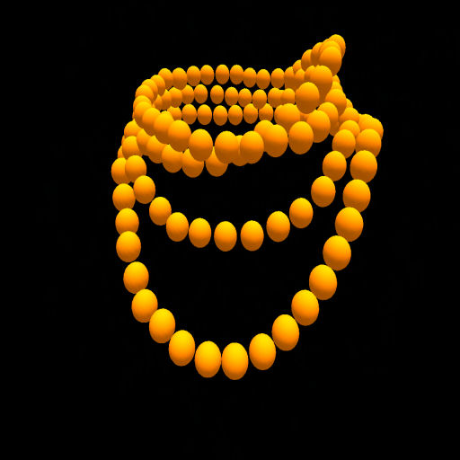 Deep Yellow Wrapped Bead Necklace