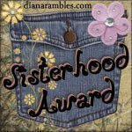 Sisterhood Award from Niena and Pah