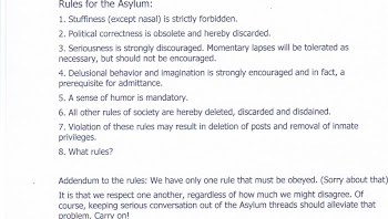 Rules for the Asylum