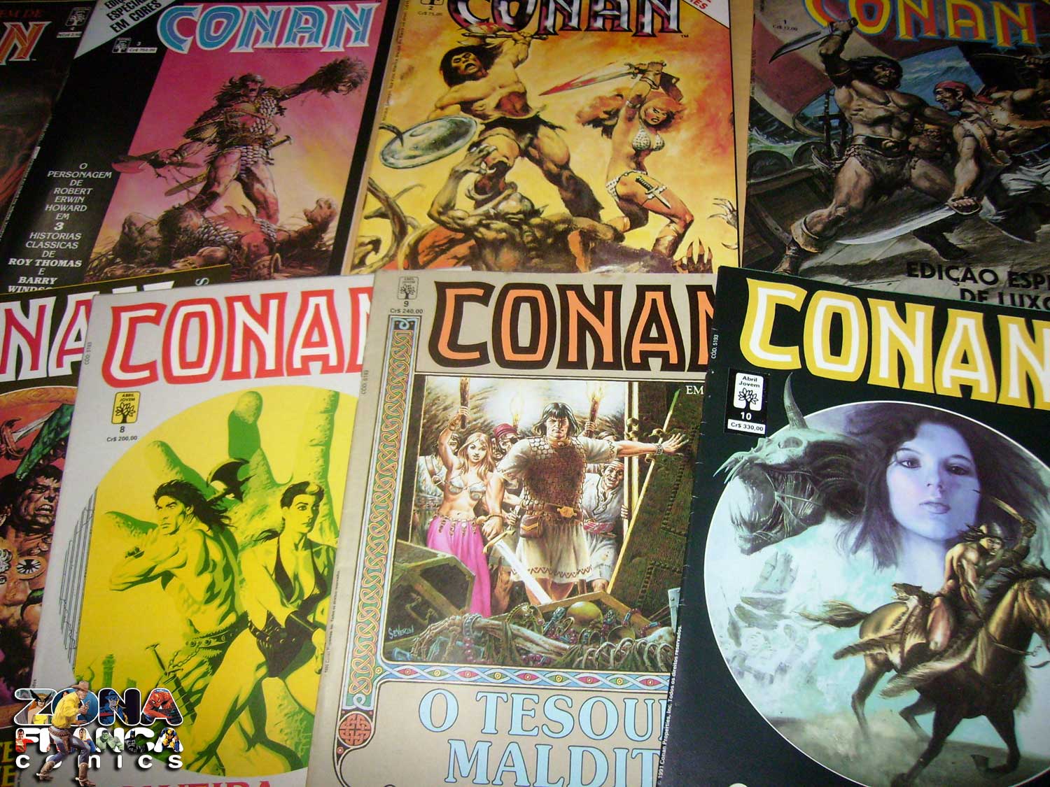 ZONA FRANCA COMICS A ESPADA SELVAGEM DE CONAN EM CORES COLEÇÃO COMPLETA A VENDA! ZONA FRANCA COMICS A ESPADA SELVAGEM DE CONAN EM CORES COLEÇÃO COMPLETA A VENDA!