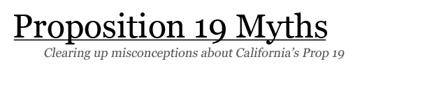 Proposition 19 Myths
