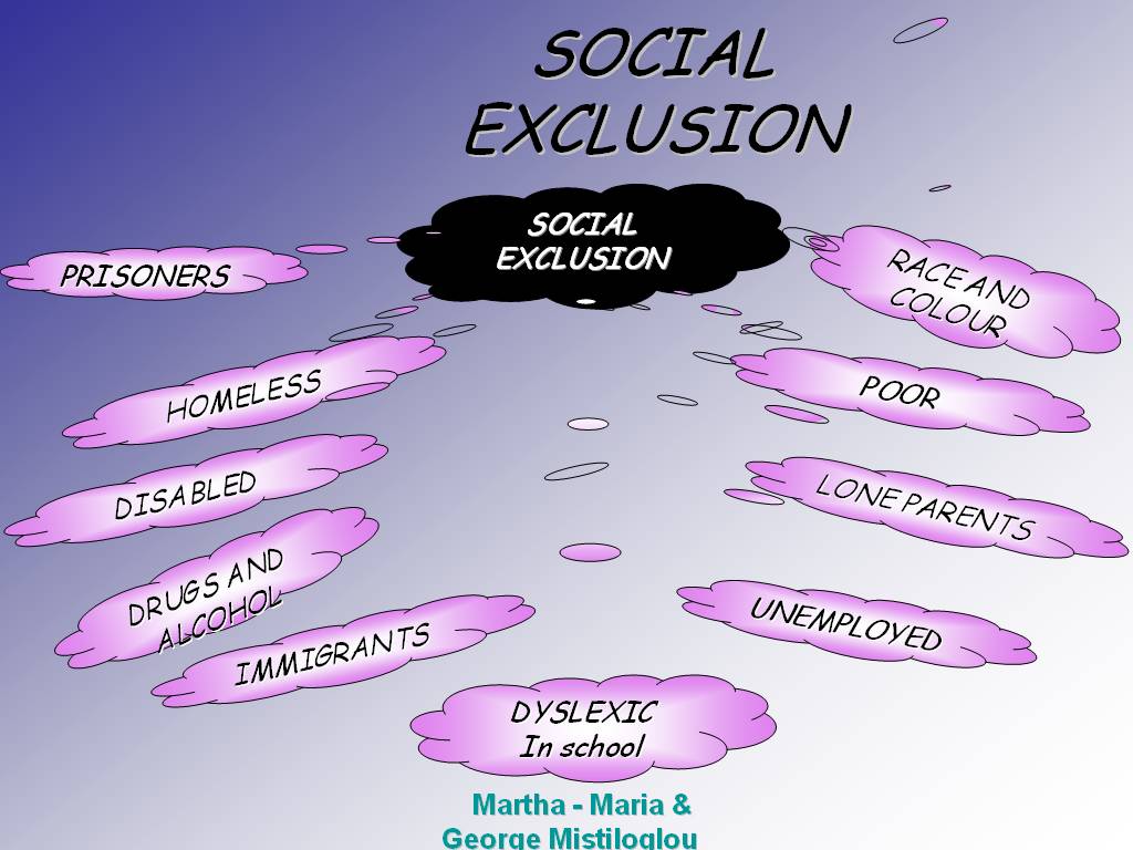 Dyslexia and Social Exclusion: Groups at risk of social exclusion