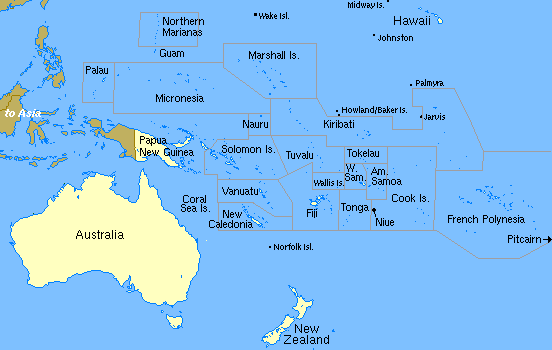 Marshall Islands In World Map