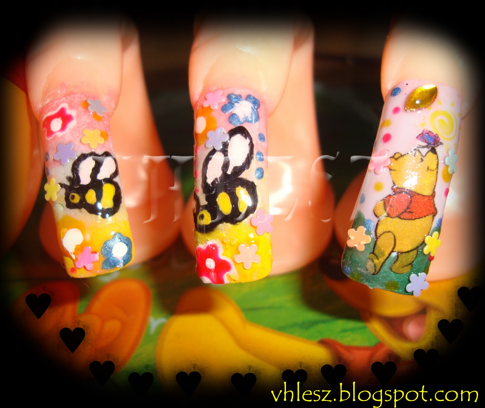 My Colorful Nailart: Winnie the Pooh Nail art