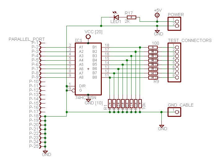 Electronics EveryWhere: Parallel Port Logic Analyzer
