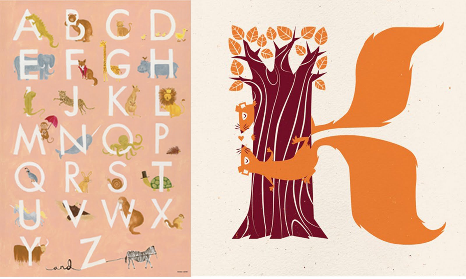 vintage alphabet prints in honor of design