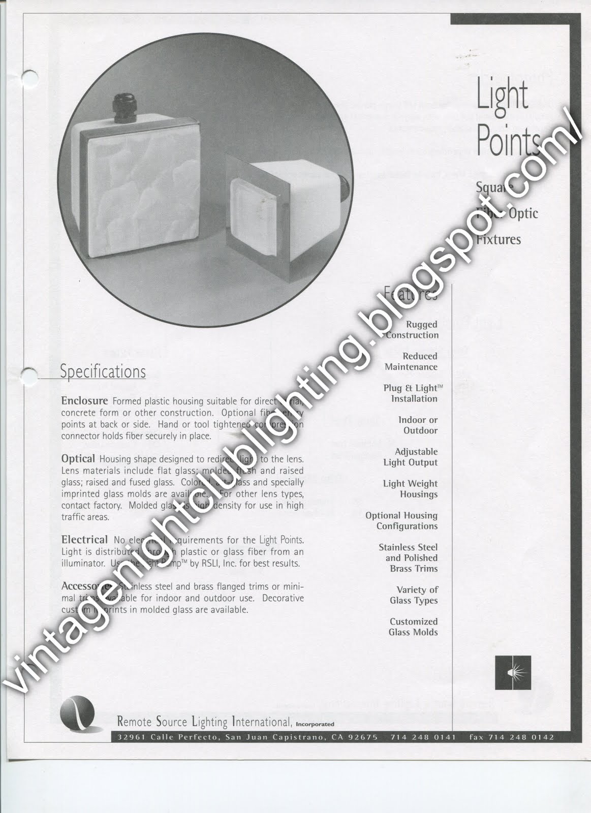 Vintage Night Club Lighting: Remote Source Lighting International (RSLI ...