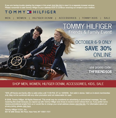 tommy hilfiger friends and family coupon