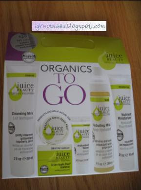 juice beauty organics to go kit