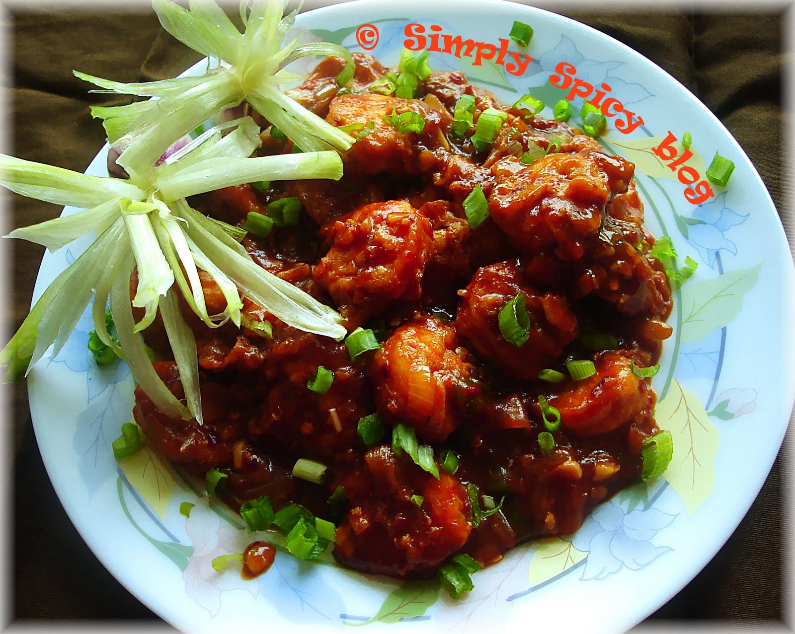 Simply Spicy Prawns In Hot Garlic Sauce