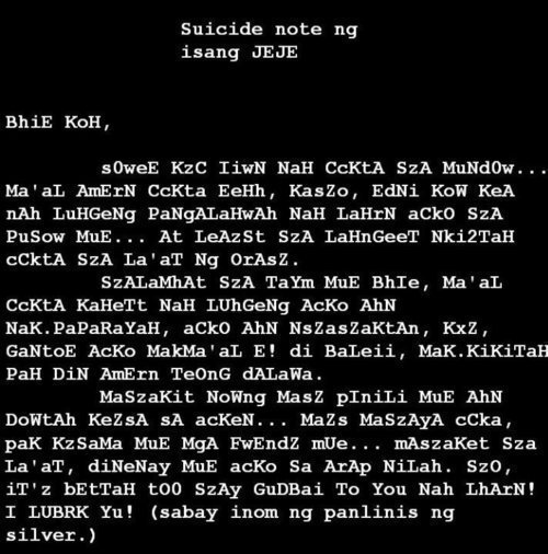 Jejemon Love Letter All Over the News